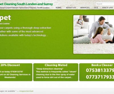 Carpet clean website